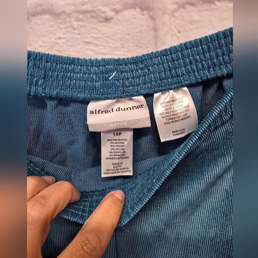 NWT Alfred Dunner Adirondack Trail French Terry Casual Pants Size 18P - Picture 4 of 7